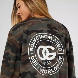 Obey camo long sleeve